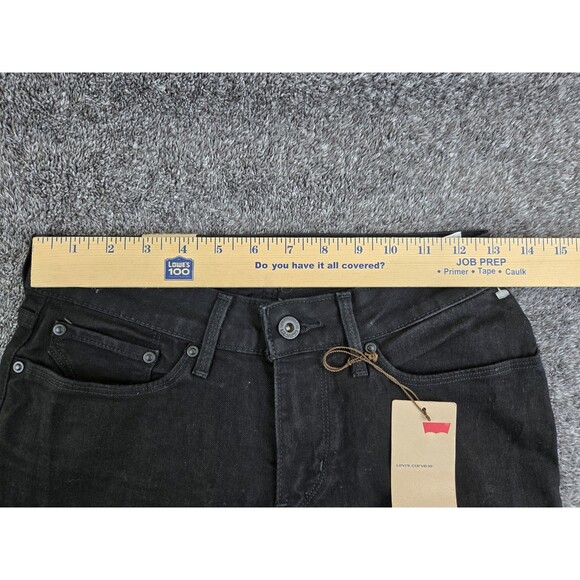 New Women's Levi's Black Bold Curve Mid Rise Skinny Jeans in Size 27x32 NWT - Picture 9 of 11